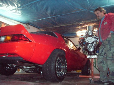 The Boss in his Garage